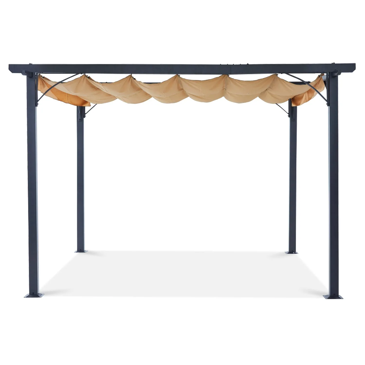 ABCCANOPY Steel Retractable Weather-Resistant Rip-Lock Pergola Gazebo Canopy