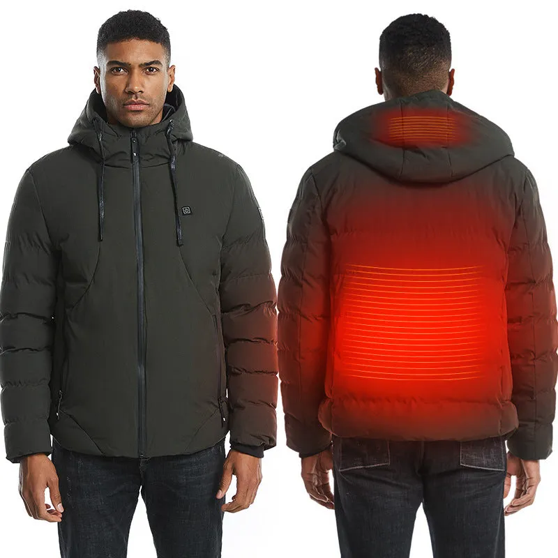 Men Electric Heated Jacket Heating Waistcoat USB Thermal Warm Cloth