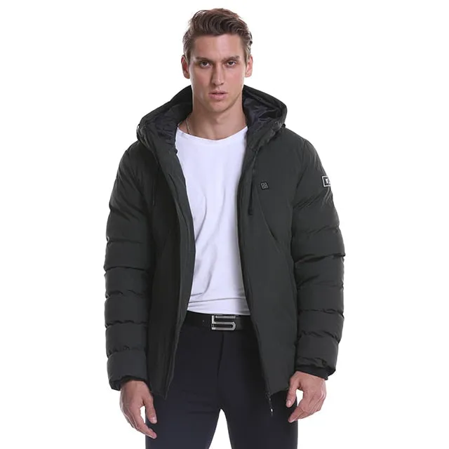 Men Electric Heated Jacket Heating Waistcoat USB Thermal Warm Cloth