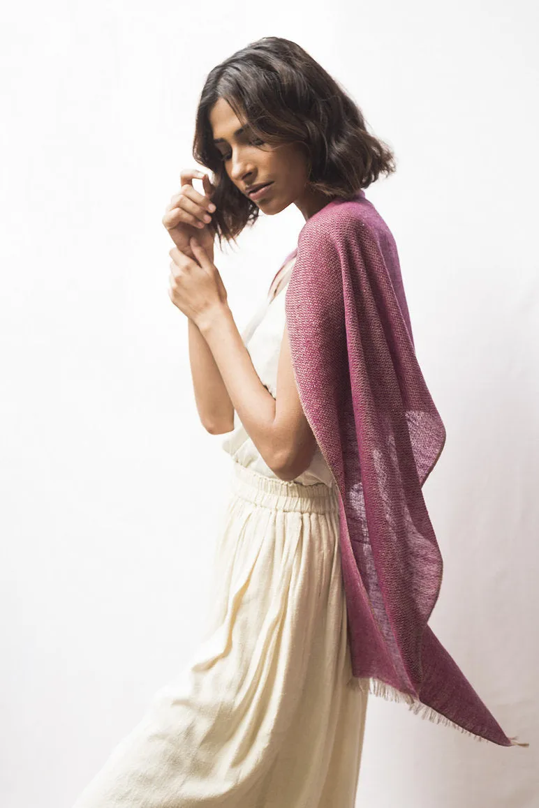 Pashmina Muffler Scarf - Mulberry