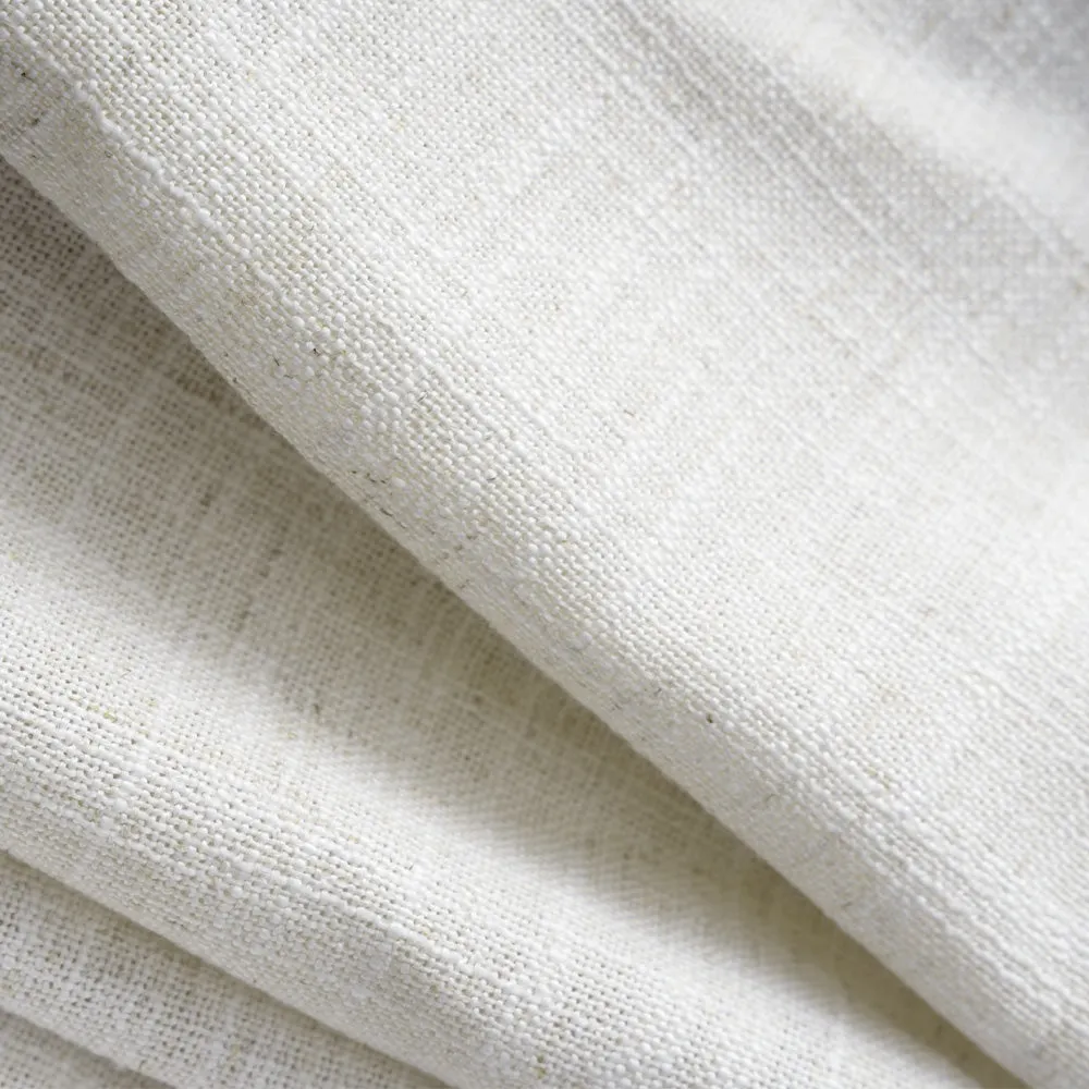 Sepia Ebony | Lille Linen Blackout Curtains Natural Modern Custom Drapes | Soft Top Back Tab