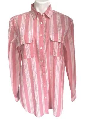 Soft Autumn Pink Stripe Shirt