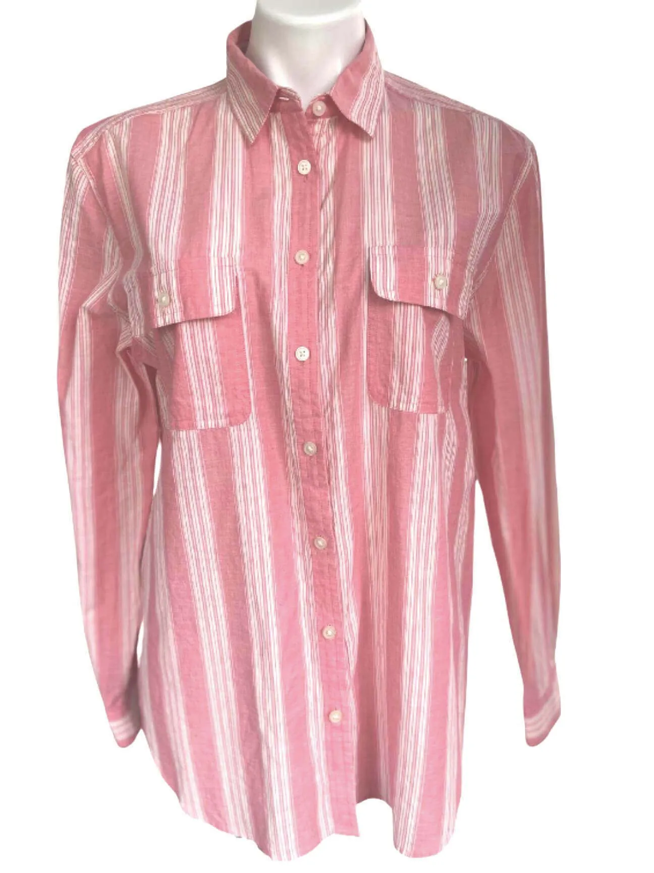 Soft Autumn Pink Stripe Shirt