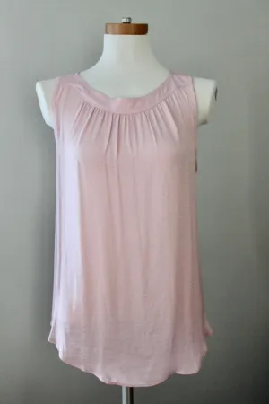 Soft Summer Pink Sleeveless Blouse