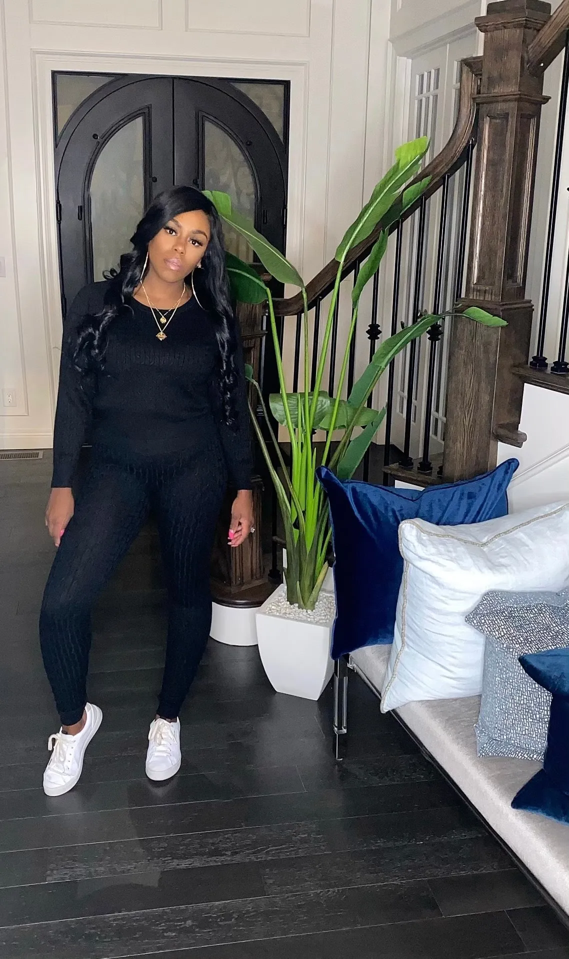 The Good Life Sweater Set (Black)