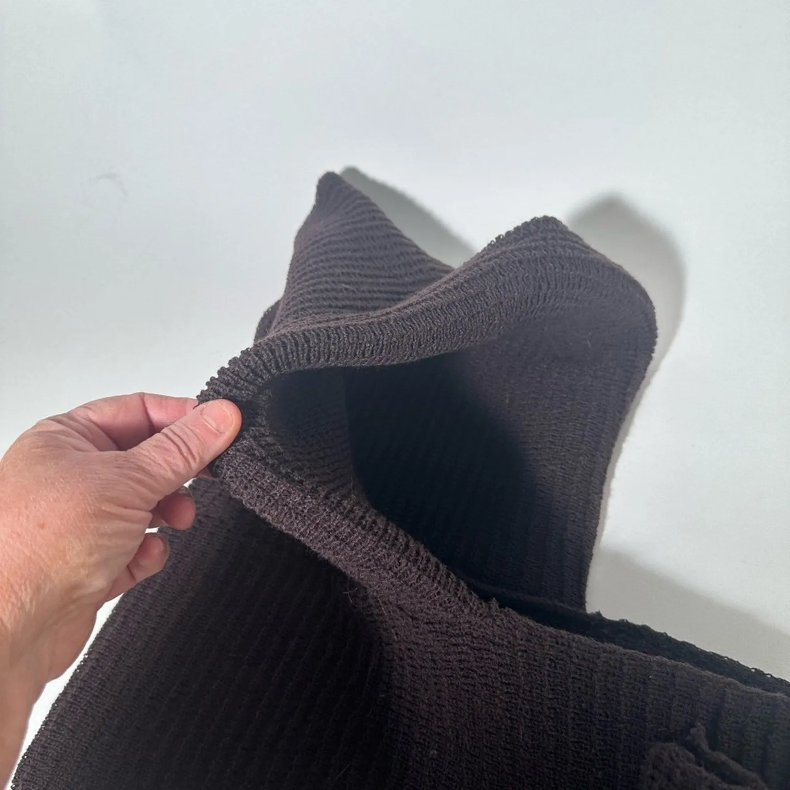 Warm Chocolate Knit Scarf
